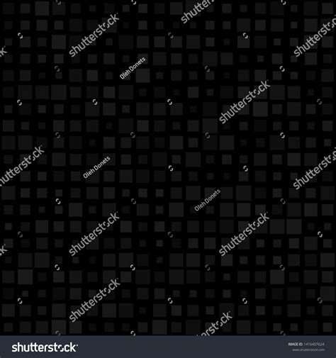 Black Squares Seamless Pattern Squares Random Stock Vector Royalty