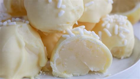 White Chocolate Lemon Truffles Recipe
