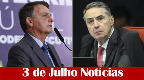 Veja O Vídeo Bolsonaro Sobe O Tom Contra Barroso De Novo E Diz Que Ele