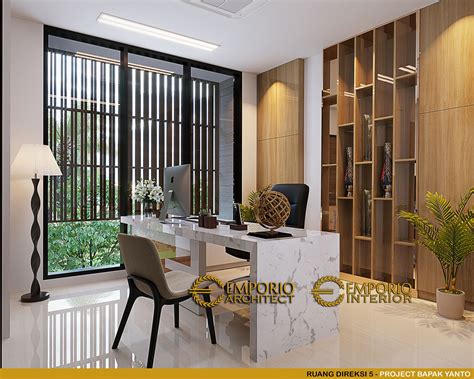 Desain Ruang Kerja Interior Kantor Modern Lantai Msal Di Jakarta