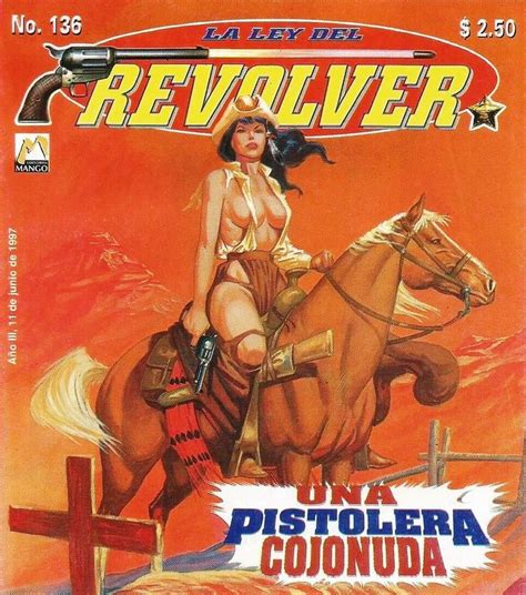 La Ley Del Rev Lver Portada Comic Mexicano Una Pistolera