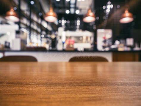 Table Top Cafe Coffee Shop Interior Restaurant Design Lighting Blur