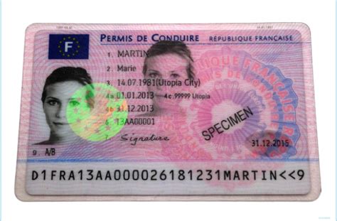 France Drivers License Identification Documents