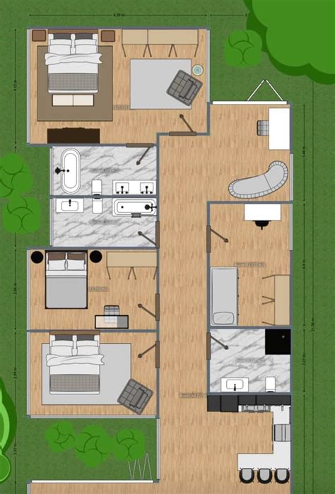 15 Plantas De Apartamentos De 3 Quartos Planner 5D