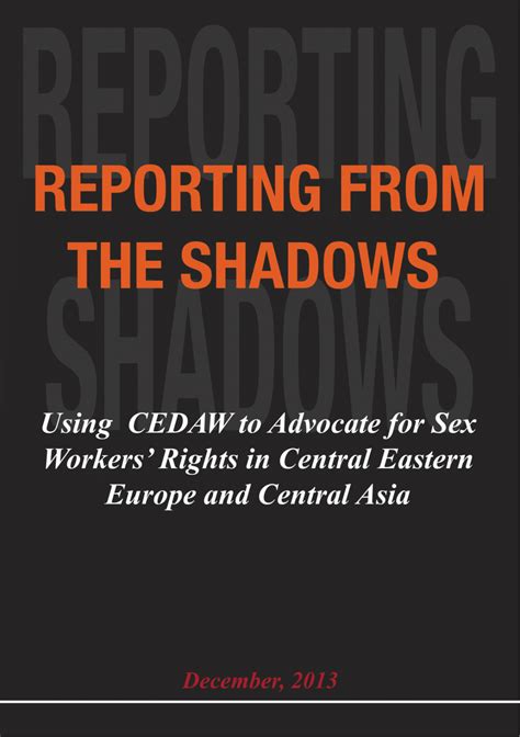 Reporting From The Shadows Using Cedaw To Advocate For Sex Workers