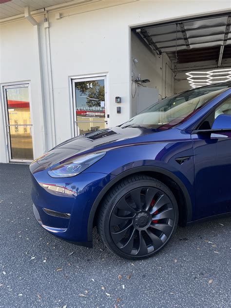 Tesla Model Y Blue Metallic Detailership