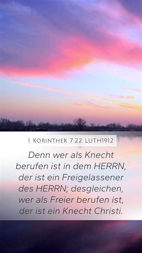 1 Korinther 7 22 LUTH1912 Mobile Phone Wallpaper Denn Wer Als Knecht