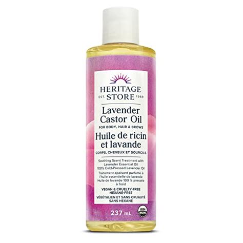 Heritage Store Palma Christi Castor Oil Lavender Huile De Ricin