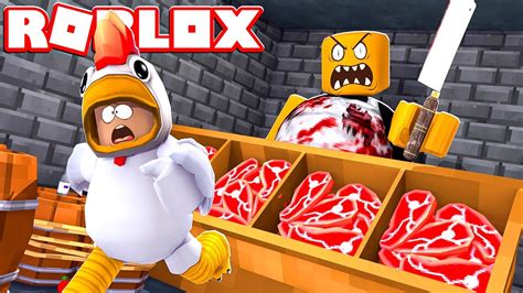 Scappiamo Dal Macellaio Cattivo Su Roblox Youtube