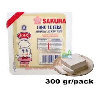 Jual Sakura Tahu Sutra Kotak Japanese Silken Tofu Gram Halal Ko