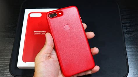 Official Apple Product Red Leather Case Iphone 8 Plus Youtube