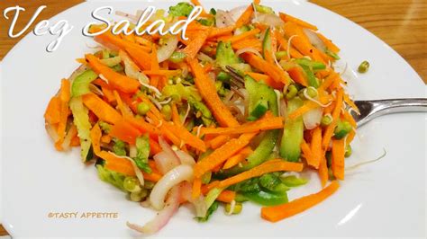 Vegetable Salad Recipe Easy Salad Recipes Colorful Vegetable Salad