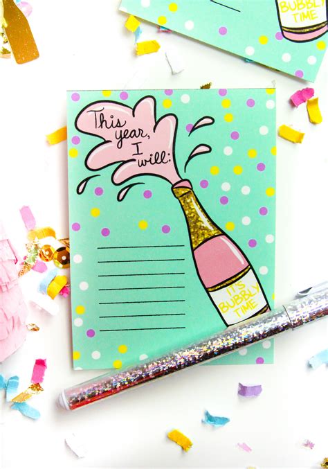 Free Printable New Years Resolution Cards-4