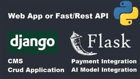 Build Flask Django Cms Web App Rest Api Fast Api Python By