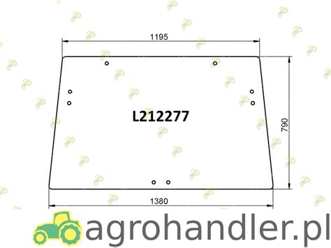 SZYBA PRZEDNIA OTWIERANA JOHN DEERE L212277