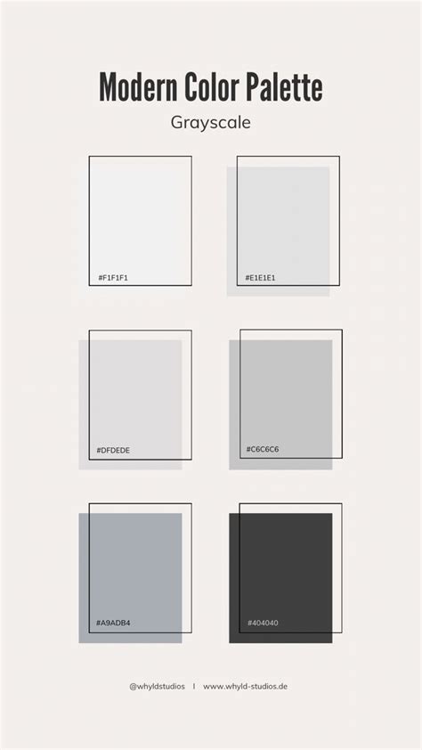 The Modern Color Palette For Greyscate