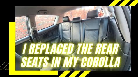 How To Remove Toyota Corolla Rear Seats T Sport Youtube