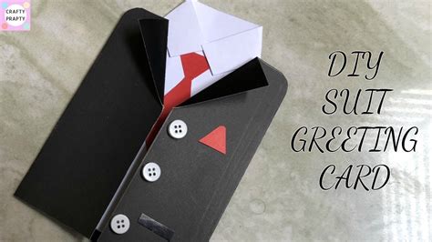 Diy Greetings Card Diy Fathers Day Card Diy Suit Tuxedo Greeting Card Youtube