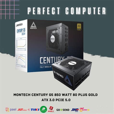 Jual Montech CENTURY G5 850 Watt 80 Plus Gold ATX 3 0 PCIe 5 0 Shopee