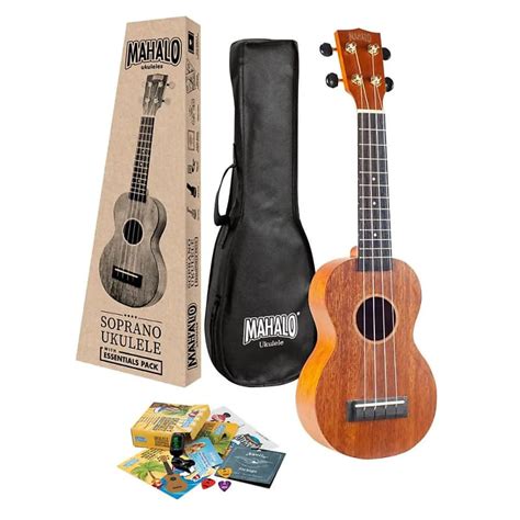 Mahalo Java Series Soprano Ukulele Package Natural Matt Reverb