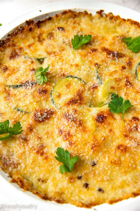 Baked Zucchini Squash Casserole I Wash You Dry