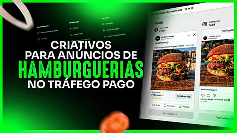 Criativos para Anúncios de Hamburguerias no Tráfego Pago YouTube