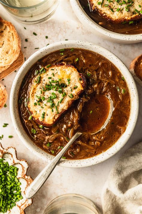 French Shallot Soup With Gruyère Croutons • Sunday Table