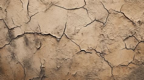 Coarse Sand Texture With Dark Scratch Marks On A Cement Plaster Wall