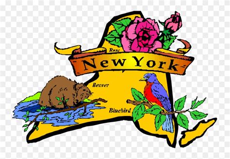 Best Places To Live New York State Flower And Bird Free Transparent