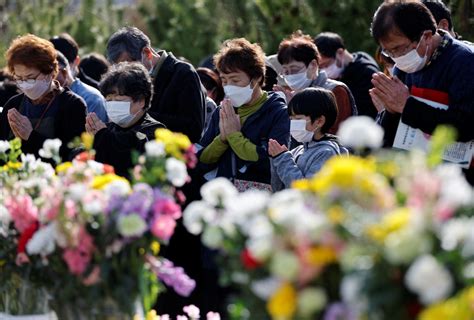 日本大地震12周年 民众悼念遇难者