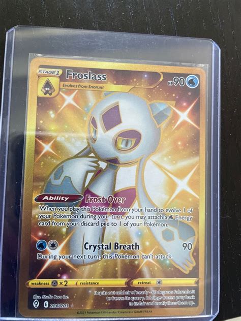 Golden Froslass Secret Rare Full Art Evolving Skies Hobbies And Toys Toys And Games On Carousell