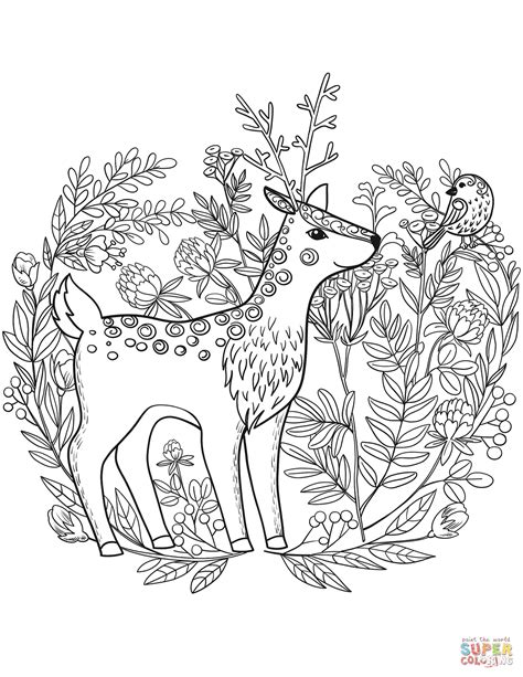 Fawn coloring page | Free Printable Coloring Pages