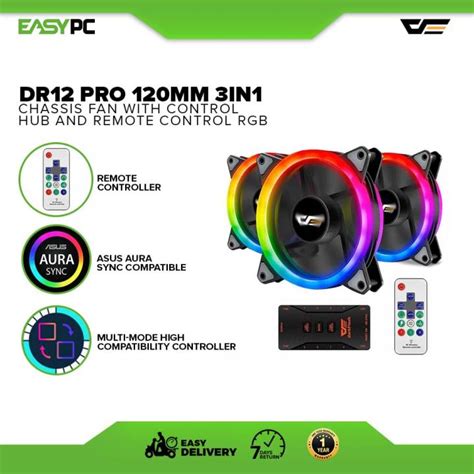 Easypc Darkflash Aurora Dr Pro Pack Addressable Mm Rgb Led