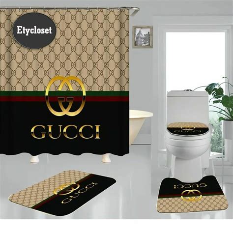 Bathroom Set Gucci Bathroom Set Hot 2023 Luxury Shower Curtain Bath