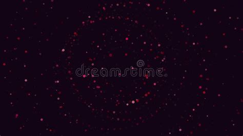 Bold And Vibrant Red Circle Pattern On A Dark Background Stock Footage