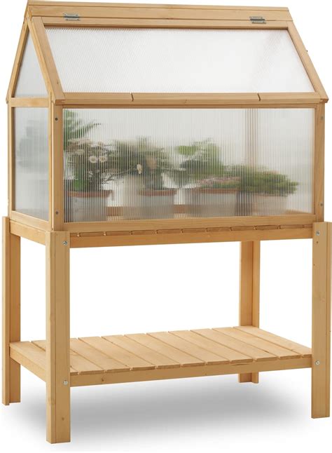 Amazon Mcombo Cold Frame Greenhouse Portable Wooden Greenhouse