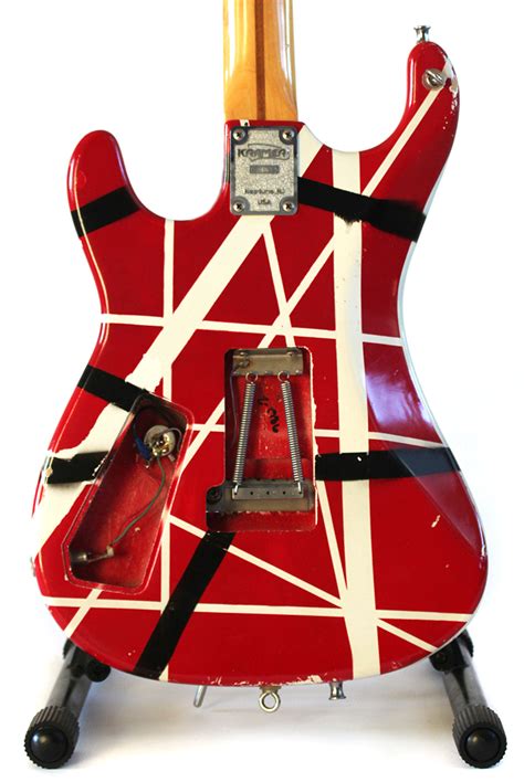 Lot Detail Eddie Van Halen Personally Owned Signed And Heavily Stage Played Custom 1986