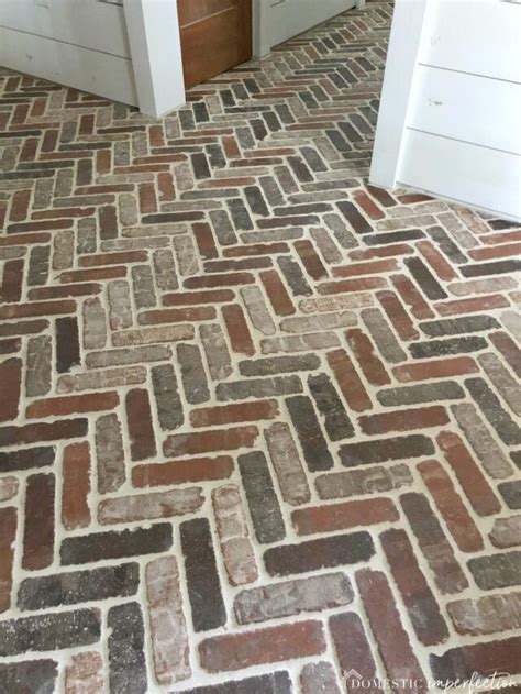 A Review Of Our Brick Flooring One Year Later Story Wildfire Interiors