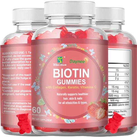 Biotin Gummies With Collagen Vitamin C And Keratin Ginax Store