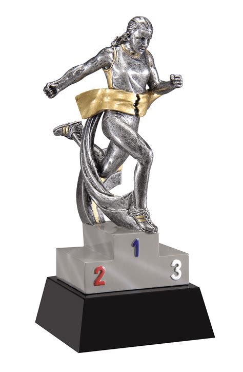 7 T Resin Male Or Female Track Trophy Includes Engraved Plate Best