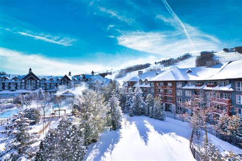 The Blue Mountain Resort Lodge In Collingwood Ontario Stock Image