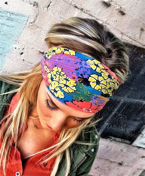 Floral Stretchy Chiffon Headband Multicolor By Threebirdnest 22 50