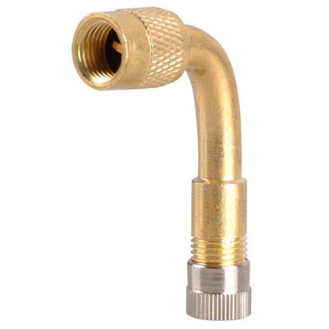 Bend Tire Valve Extension Adapter Brass Air Tyre Extension