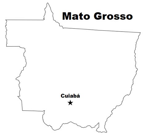 Blog De Geografia Mapa De Mato Grosso Para Imprimir E Colorir Tattoos