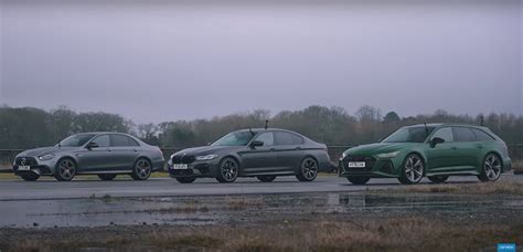 Drag Race Audi Rs Proti Bmw M Competition A Mercedes E Amg