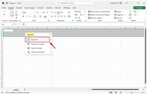 Comment Fusionner Des Cellules Colonnes Ou Lignes Sur Excel