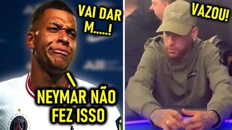 TRETA NEYMAR DESOBEDECE ORDEM de MBAPPÉ e FRANCÊS PERDE a LINHA