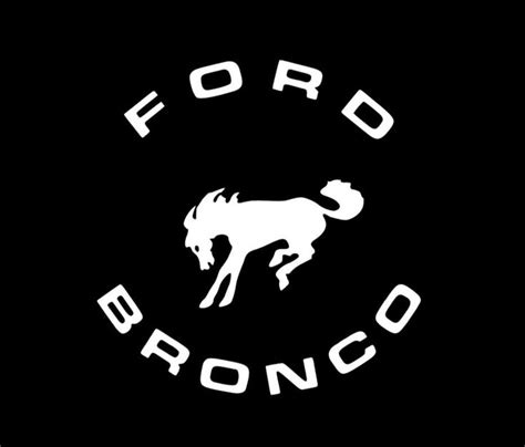 Classic Bronco Logo Iron On Htv Vinyl Decal Heat Transfer 4 6 8 10 12 Ford Bronco