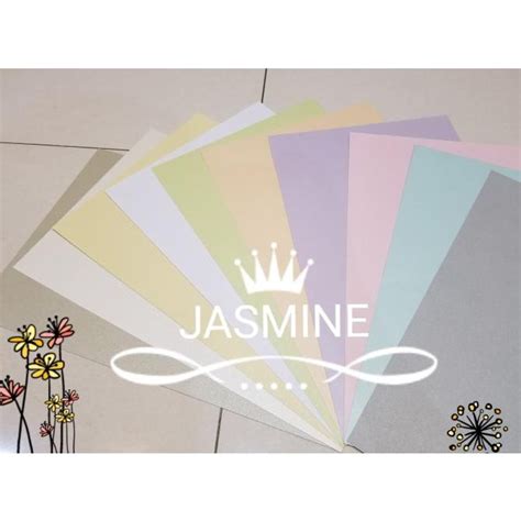 Jual Kertas Jasmine Light Colour 210gsm Ukuran PLANO 79x109