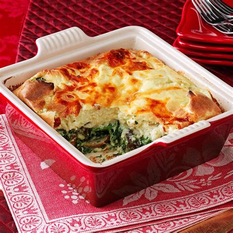 Mushroom Spinach Bake Recipe Taste Of Home